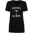 thumbnail image 1 of Witches Be Sippin' Womens V-Neck T-Shirt, 1 of 2