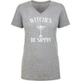 thumbnail image 1 of Witches Be Sippin' Womens V-Neck T-Shirt, 1 of 3