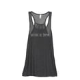 thumbnail image 1 of Witches Be Trippin' Women's Fashion Sleeveless Flowy Racerback Workout Yoga Tank Top Charcoal Grey Medium, 1 of 3