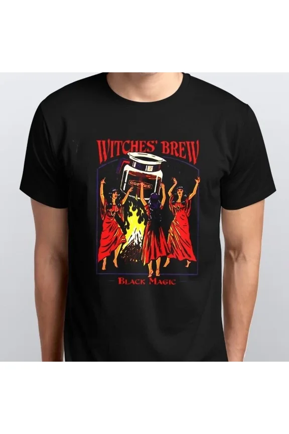 Witches Brew Coffee Black Magic T-SHIRT sizes S M L XL XXL 3 4 XL colours Black