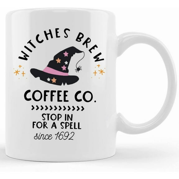 Witches Brew Coffee Mug, Witches Brew, Halloween Coffee Mug, Halloween Decor, Cute Halloween Decor, Cute Hallowen Mug, Ceramic Coffee Mug, Novelty Coffee Mugs 11oz, 15oz Mug