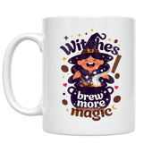 Witches Brew More Magic - Fantasy Coffee Enthusiast - 11 oz Ceramic Coffee Mug
