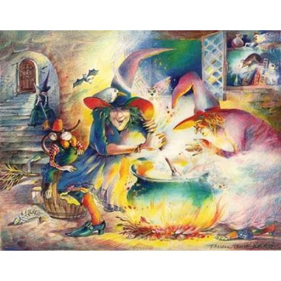 Witches Brew Poster Print by Theresa Troise Heidel (11 x 14)