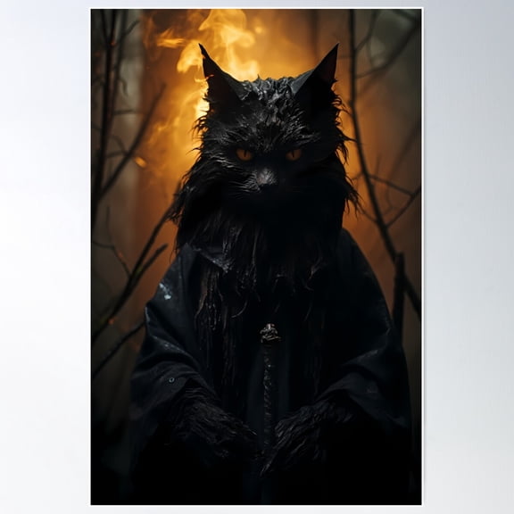 Witches Familiar Poster Wall Art, Modern Wall Decor For Living Room Bedroom, 8x12 UNFRAMED