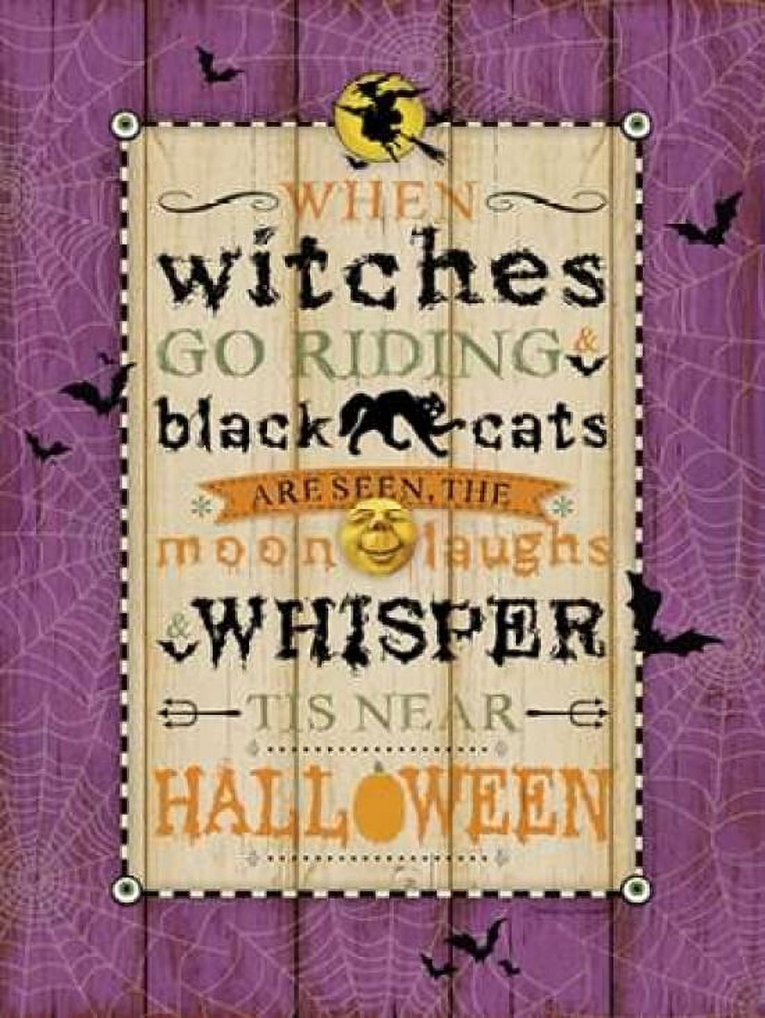 Witches Go Riding Canvas Art - Stephanie Marrott (18 x 24)