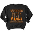 thumbnail image 1 of Witches Gotta Have Options Halloween Broom Crewneck Sweatshirt, L, Black, 1 of 6
