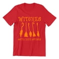 thumbnail image 1 of Witches Gotta Have Options Halloween Broom Unisex Men's T-shirt, 2XL, Red, 1 of 6