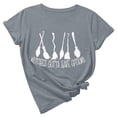 thumbnail image 1 of Witches Gotta Have Options Top Women Thanksgiving Print T-shirt Top Round Neck Short Sleeve T-shirt Top Broom Print Top, 1 of 1