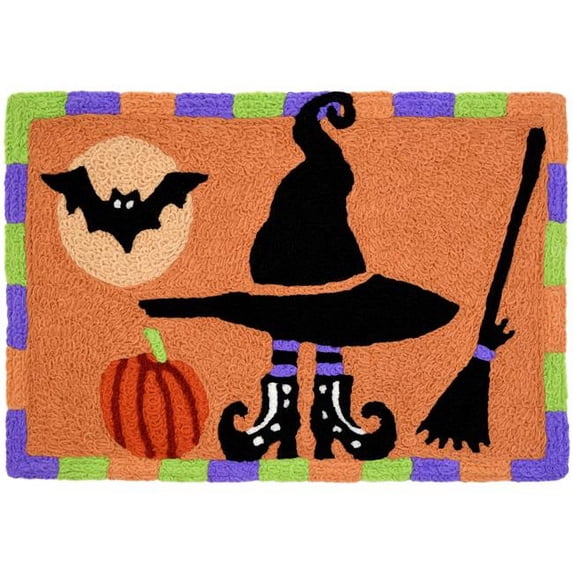 Jellybean Modern Indoor / Outdoor Mat Home Comfort Rugs 20"X 30" Rectangle Witches Hat