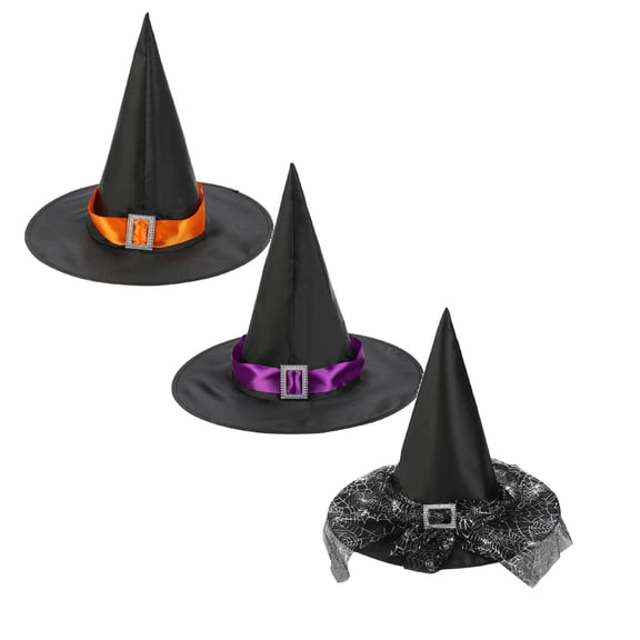 Halloween Hat Party Hats Witch Supplies 3PCS Halloween Witch