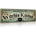 thumbnail image 1 of Witches Kitchen Vintage Aluminum Mental Tin Sign Weatherproof Road Street Signs Home Decor Wall Decor 4x16 Inches-Aluminum, 1 of 4