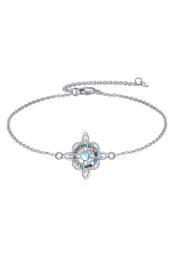 Witches Knot Bracelet 925 Sterling Silver Irish Jewelry Gift for Women Men