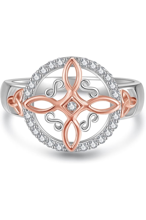 Witches Knot Ring Sterling Silver Nudo De Bruja Plata 925 Original Celtic Knot Ring Irish Wiccan Jewelry Gifts for Women