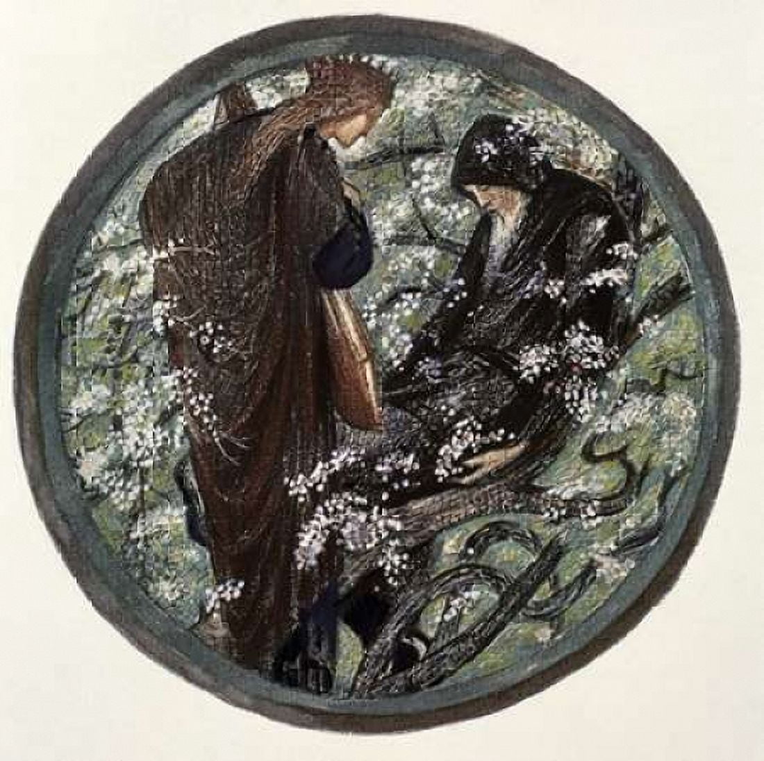 Witches Tree Nimue Beguiling Merlin With Enchantment Canvas Art - Sir Edward Burne-Jones (24 x 24)