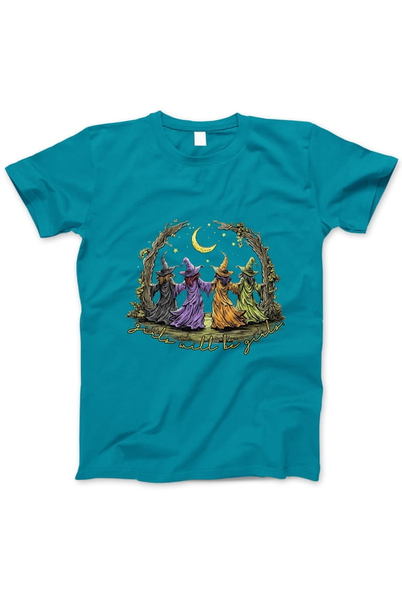 Witches Under the Moon Halloween T-Shirt, Gothic Witch Coven Graphic Tee, Spooky Season Top, Witchy Aesthetic Shirt, Fall Festival Gift