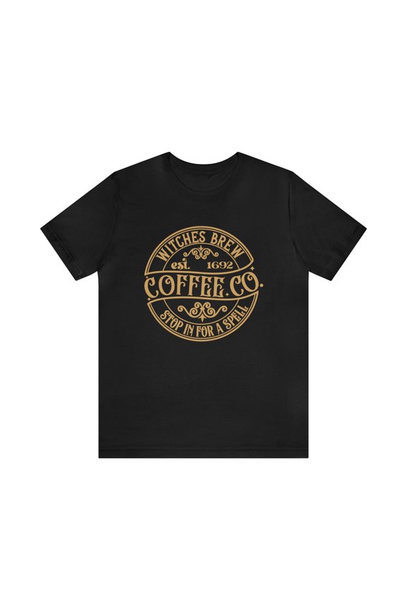 Witches brew coffee company Unisex Jersey Short Sleeve Tee