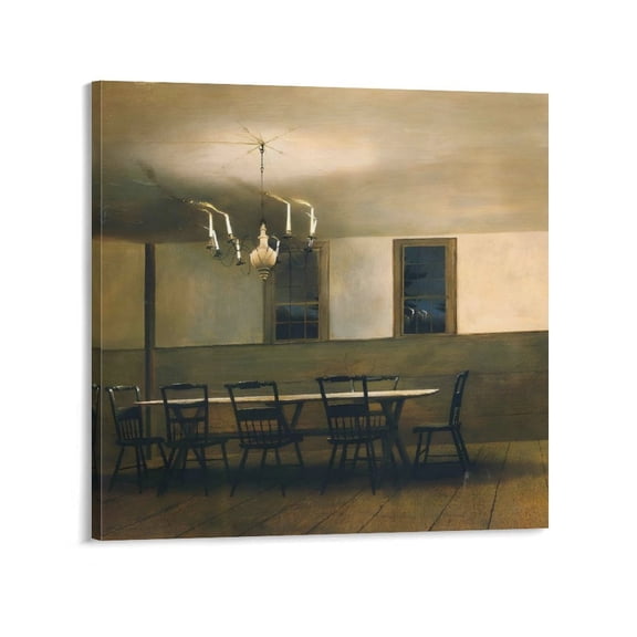 Andrew Wyeth The Artist Painting (13) Wall Art Poster Gifts Bedroom Prints Home Decor Hanging Picture Canvas Painting Posters 28x28inch(70x70cm)