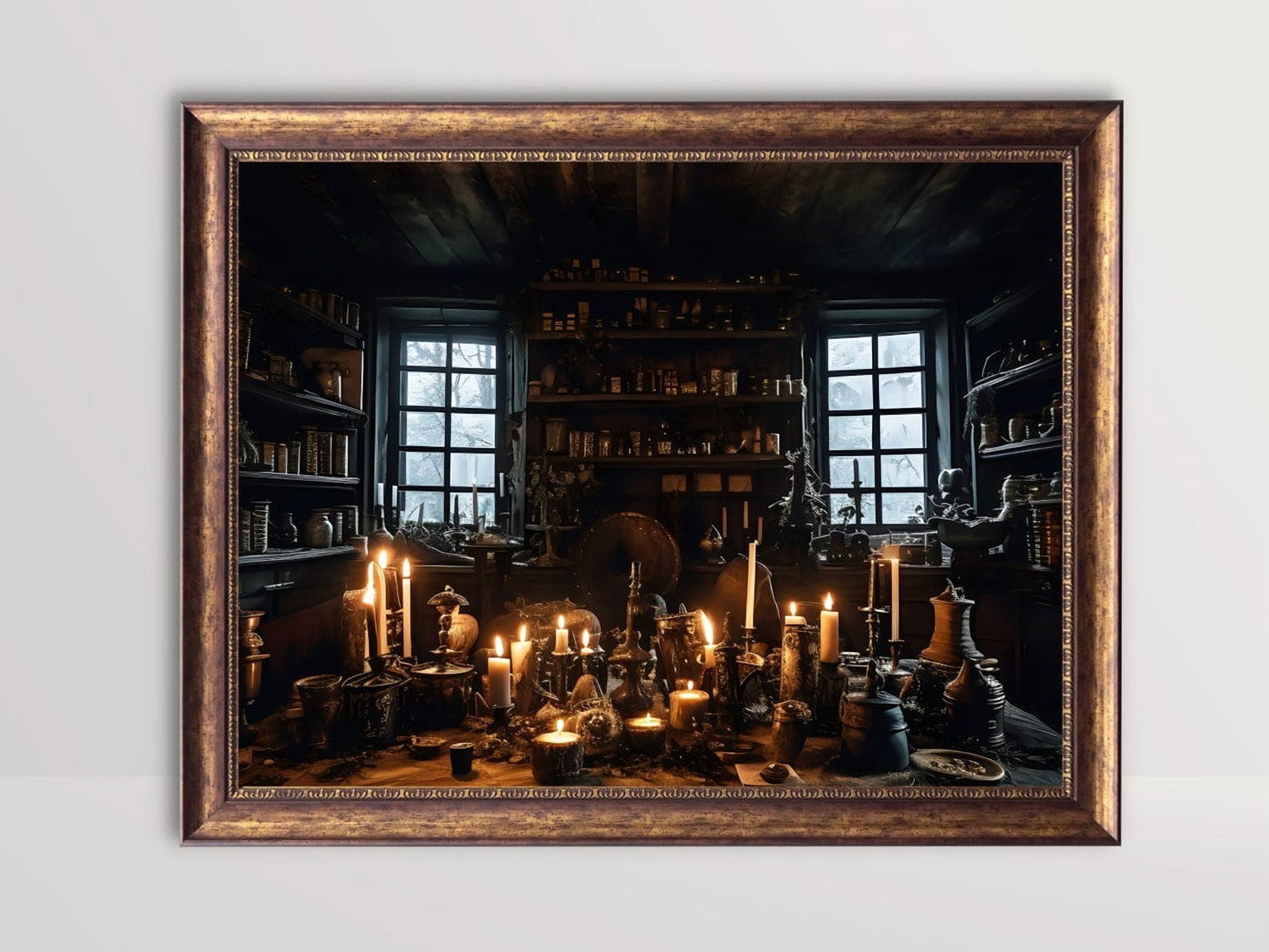 Witchs House Wall Art Print, Witchy Academia, Dark Cottagecore ...
