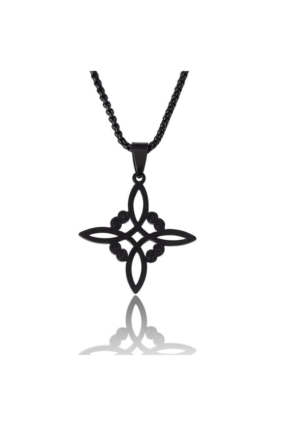 Witchs Knot Choker Chain Wiccan Symbol Charm Vintage Protections Jewellery