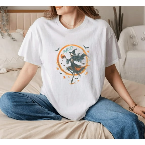 Witchy Barista Gift Coffee Lover Graphic Unisex T-Shirt, for men & women, up to size 5XL