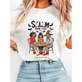 thumbnail image 1 of Witchy Book Club Print Tshirts Spooky Girl Reading Graphic Tees Book Lover Casual Shirts Halloween Short Sleeve Tops for Daily Outfits White,XL, 1 of 6