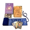 thumbnail image 1 of Witchy Cauldron Set for Beginners — 78-Card Rider-Waite Learning Deck, Satin Velvet Wrap & Guided Journal | Complete Tarot Kit with Meanings on Every Card (Blue), 1 of 8