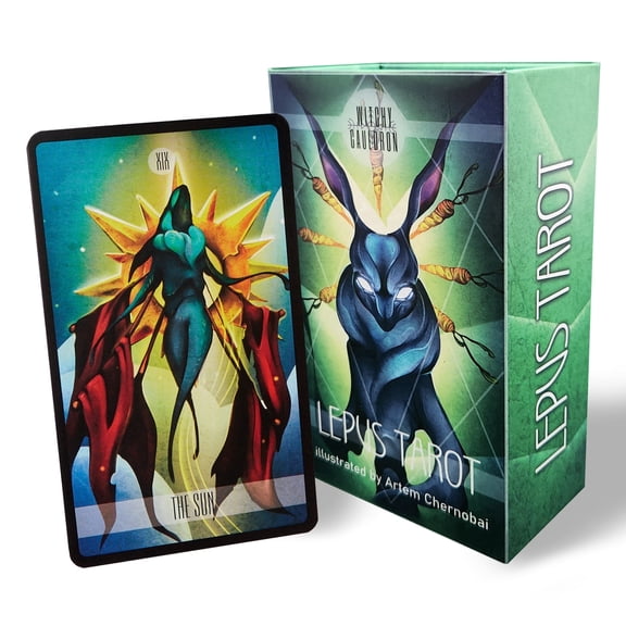 Witchy Cauldron Lepus Tarot Deck, 78 Cards with Guidebook for Beginners
