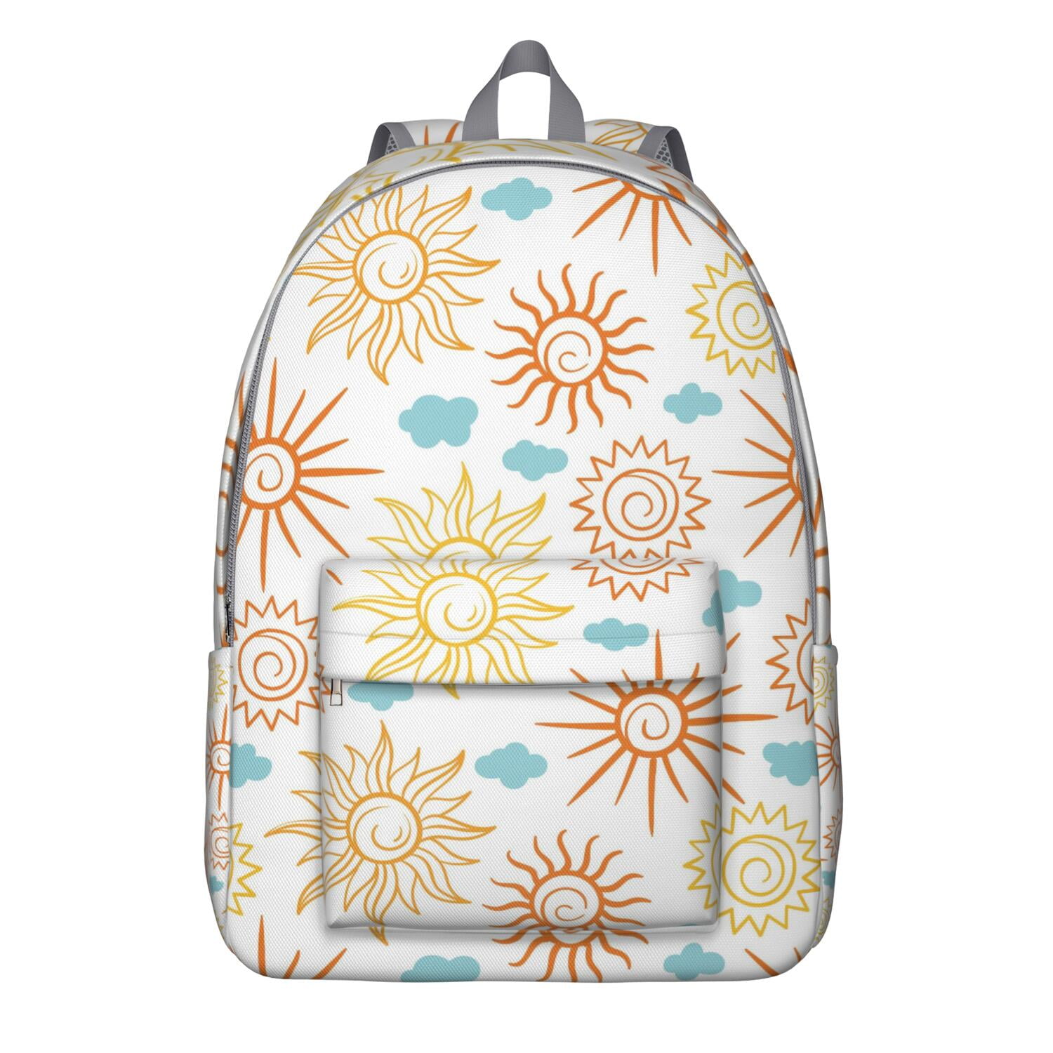 Witchy Celestial Backpack, Waterproof School Bag with Gothic Sun, Moon ...