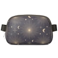 thumbnail image 1 of Witchy Celestial Belt Bag – Golden Star and Moon Print Waist Bag – Waterproof Adjustable Fanny Pack for Night Sky, Mystical, and Spiritual Vibes, 1 of 4