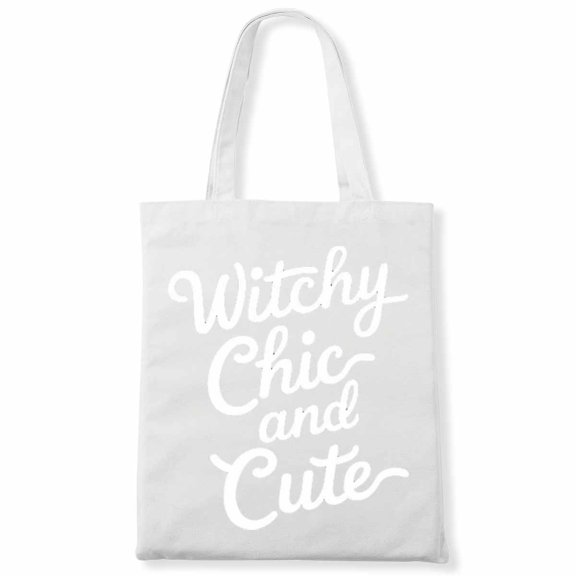 Witchy Chic and Cute Funny Halloween Knive Canvas Bag 1Pc