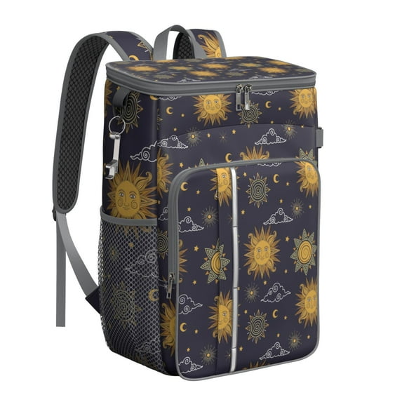 Witchy Cosmic Cooler Backpack - Insulated 20L Backpack Cooler with Starry Night Aesthetic, Leakproof & Lightweight