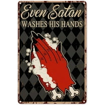 Witchy Decor for The Home Black Witches Herbs Tin Sign Decoration Vintage Chic Metal Poster Wall Decor Art Gift for Home Bar Cafe Garage Outdoor Man Cave 16x12 inch