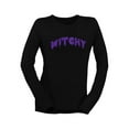 thumbnail image 1 of Witchy Drip Text Halloween Graphic Graphic - Women's Long Sleeve, 1 of 4