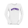 thumbnail image 1 of Witchy Drip Text Halloween Graphic Graphic - Women's Long Sleeve, 1 of 4