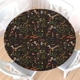 thumbnail image 1 of Witchy Forest Round Fitted Tablecloth with Elastic Edge,Water-Resistant Picnic Gothic Floral Rustic Table Cover for 36"-44" Found Tables Mushroom Flower Moon Stars Animal Table Cloth for Outdoor,Patio, 1 of 6