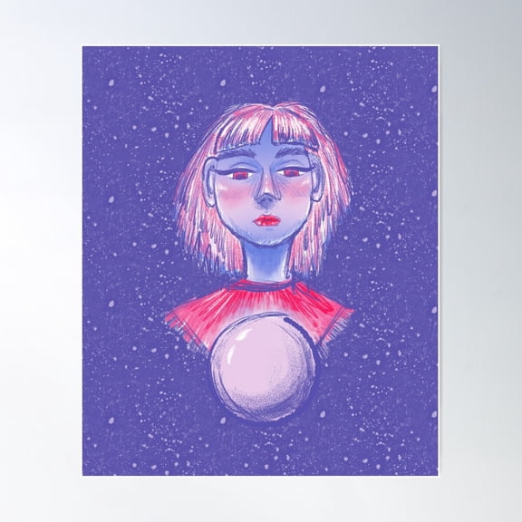 Witchy Fortune Teller Poster Wall Art, Modern Wall Decor For Living Room Bedroom, 16x24 UNFRAMED