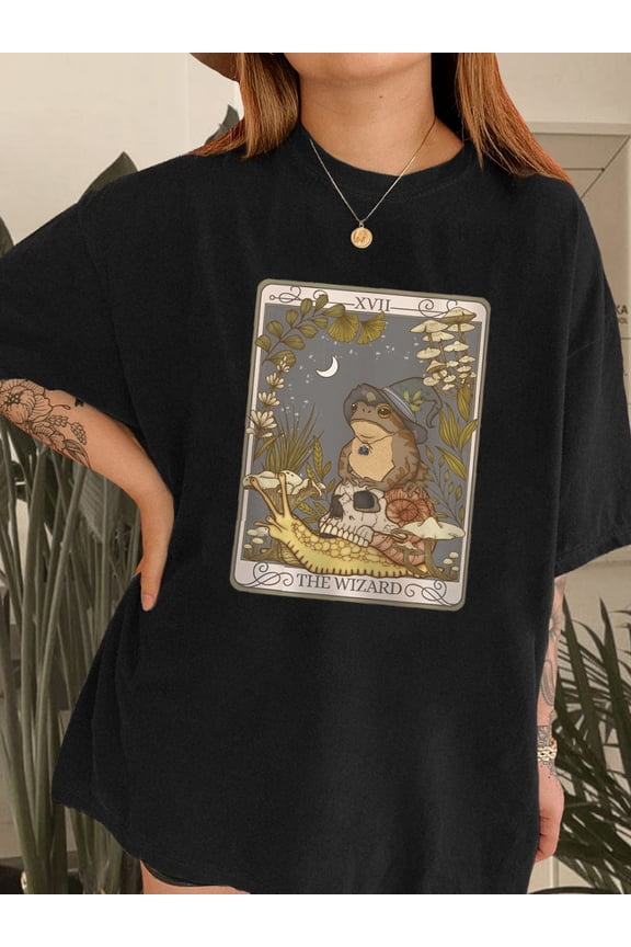 Witchy Frog Oracle Card T-Shirt