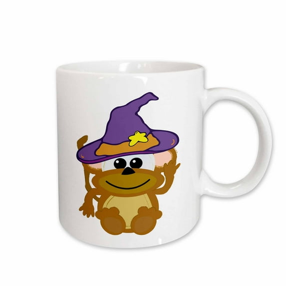 3drose, Witchy Goofkins Monkey Cartoon, 15oz Mug