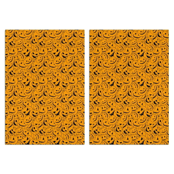 Witchy Halloween Kitchen Towels Set of 2, 18x26 Pumpkin Ghost Dish Towels, Absorbent Tea Towels for Kitchen Drying, Spooky Hand Towels for Bar, Coffee Station or Fall Holiday Decor