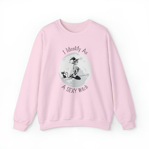 Witchy "I Identify as a Sexy Witch" Sweatshirt, Halloween Witch Sweatshirt