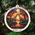 thumbnail image 1 of Witchy Kitty Stained Glass Suncatcher Ornament – Holiday Ornament with Text for Loved Ones, Family & Friends, Christmas 2025 Decoration, 1 of 4