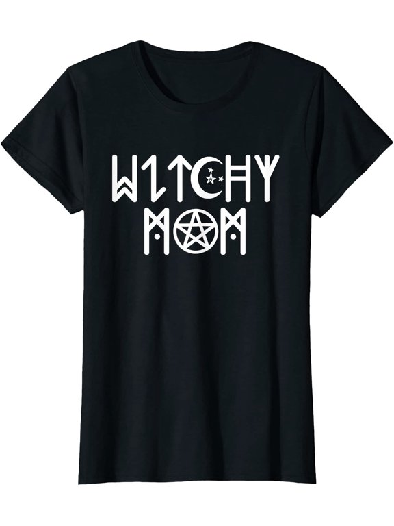 Witchy Mom Witch Halloween Gothic Mama Spiritual Mommy T-Shirt