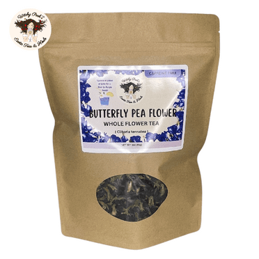 Witchy Pooh's Butterfly Pea Flower Tea - Loose Leaf, Whole, Caffeine Free, 3oz Pouch