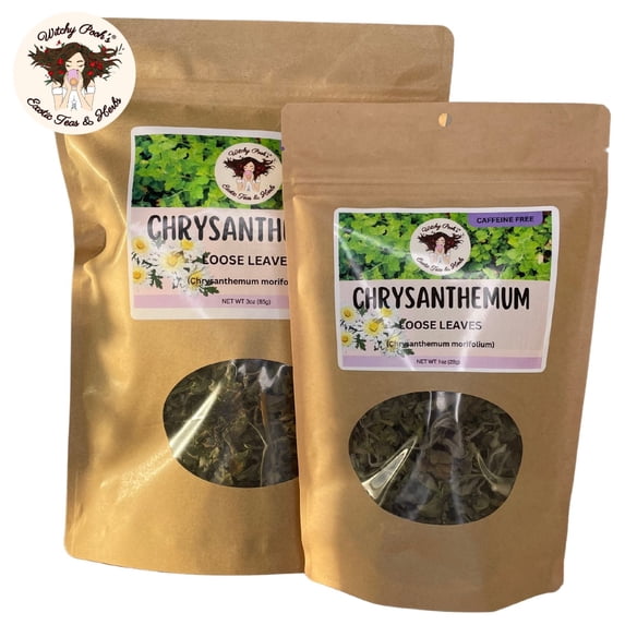 Witchy Pooh's Chrysanthemum Tea - Loose Leaves, Caffeine Free, 1oz Pouch