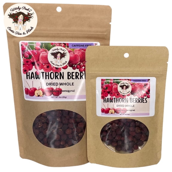 Witchy Pooh's Hawthorn Berries Loose Leaf Tea, Caffeine-Free, 3oz