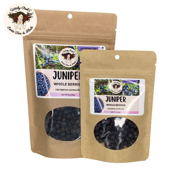 Witchy Pooh's Juniper Berry Tea - Whole Berries, Caffeine Free, 3oz Pouch