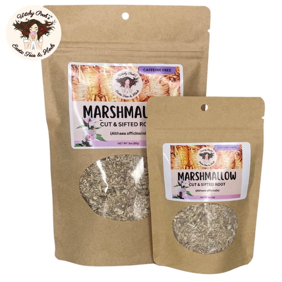 Witchy Pooh's Marshmallow Root Tea, Caffeine Free, 3oz Pouch