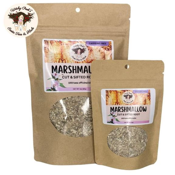 Witchy Pooh's Marshmallow Root Tea, Caffeine Free, 3oz Pouch