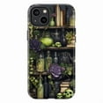 thumbnail image 1 of Witchy Potion Shelf iPhone Case, Gothic Cottagecore Aesthetic Halloween Protective Cover, Green Elixir & Skull Bookshelf Design for iPhone 16 15 14 13 12 11 Pro Max Plus Mini, 1 of 6