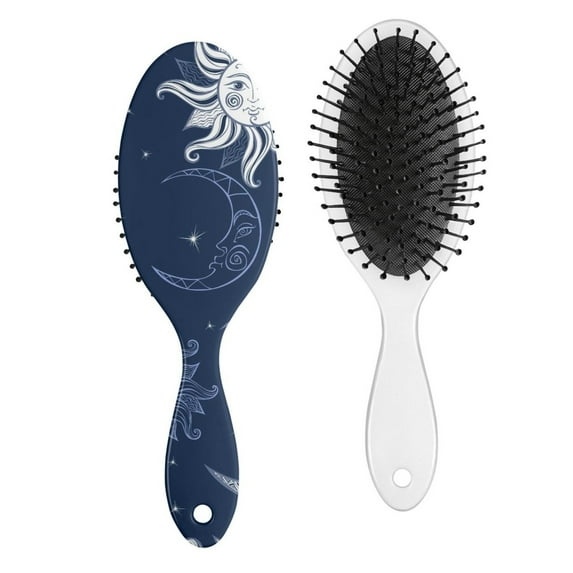 Witchy Spiritual Hair Brush - Smoothing & Detangling Brush for All Hair Types, Goth-Inspired Design